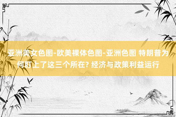 亚洲美女色图-欧美裸体色图-亚洲色图 特朗普为何盯上了这三个所在? 经济与政策利益运行