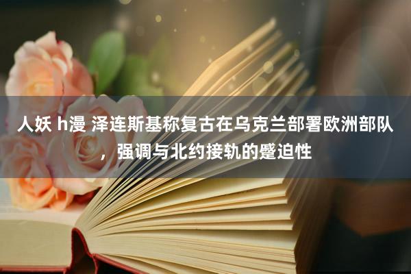 人妖 h漫 泽连斯基称复古在乌克兰部署欧洲部队，强调与北约接轨的蹙迫性