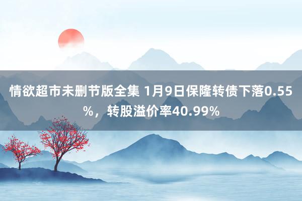 情欲超市未删节版全集 1月9日保隆转债下落0.55%，转股溢价率40.99%