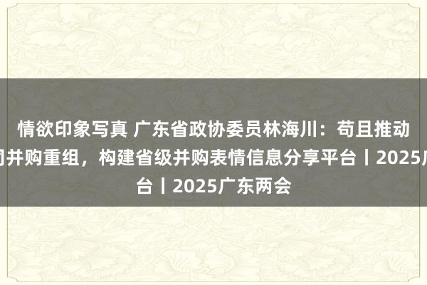 情欲印象写真 广东省政协委员林海川：苟且推动上市公司并购重组，构建省级并购表情信息分享平台丨2025广东两会