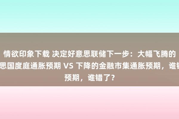 情欲印象下载 决定好意思联储下一步：大幅飞腾的好意思国度庭通胀预期 VS 下降的金融市集通胀预期，谁错了？