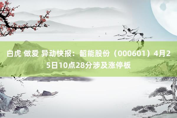 白虎 做爱 异动快报：韶能股份（000601）4月25日10点28分涉及涨停板
